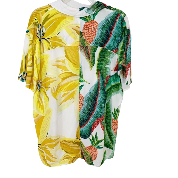 Anthropologie FARM RIO Azalea Forest Boy Shirt Tropical S - Picture 4 of 10